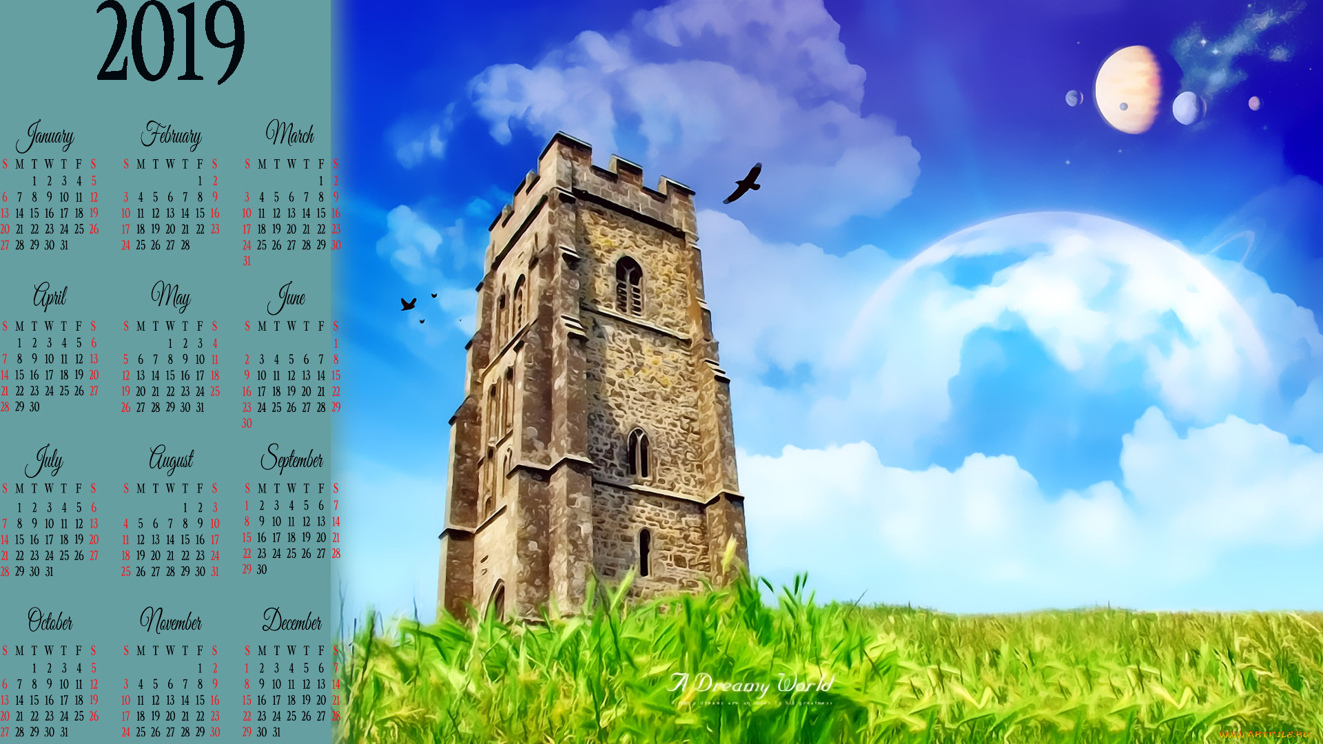 , , 2019, calendar, , , , 